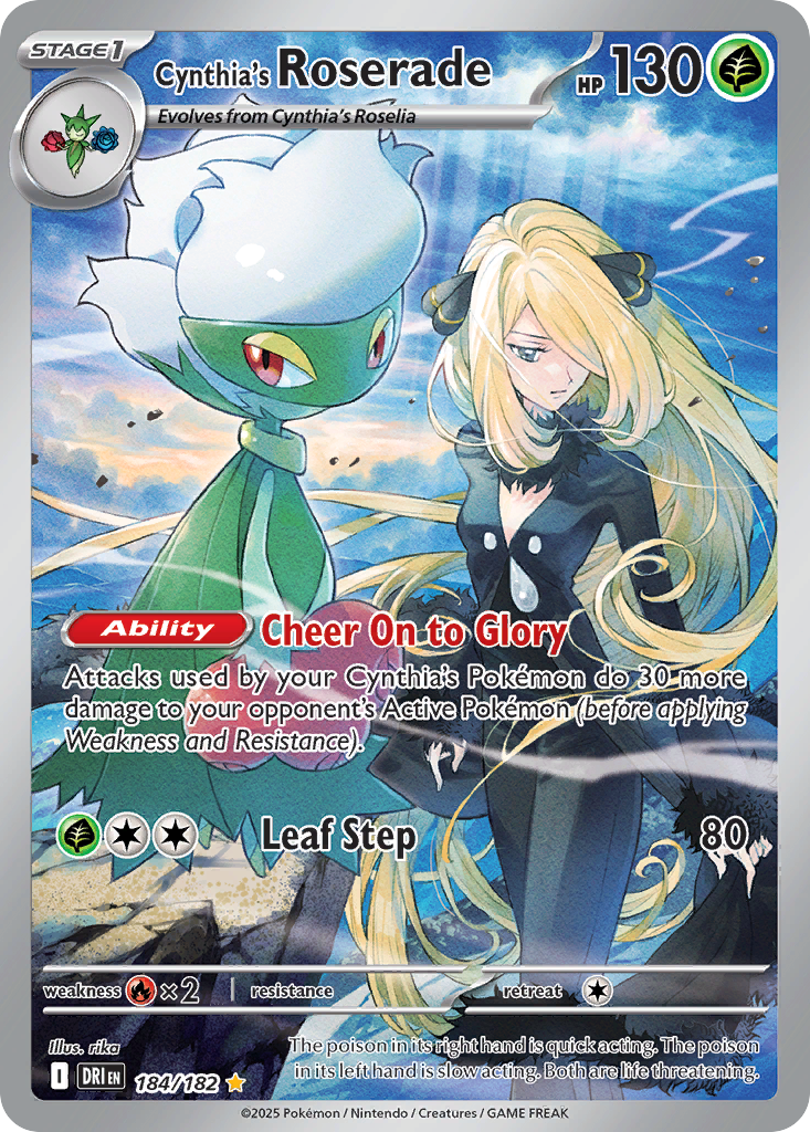 Cynthia's Roserade — Destined Rivals #184