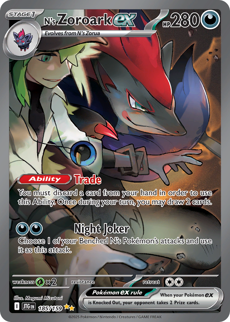 N's Zoroark ex — Journey Together #185
