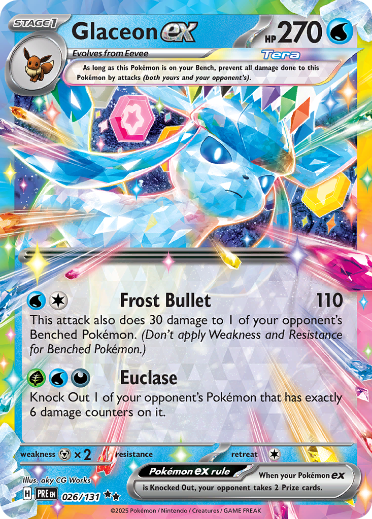 Glaceon ex — Prismatic Evolutions #026