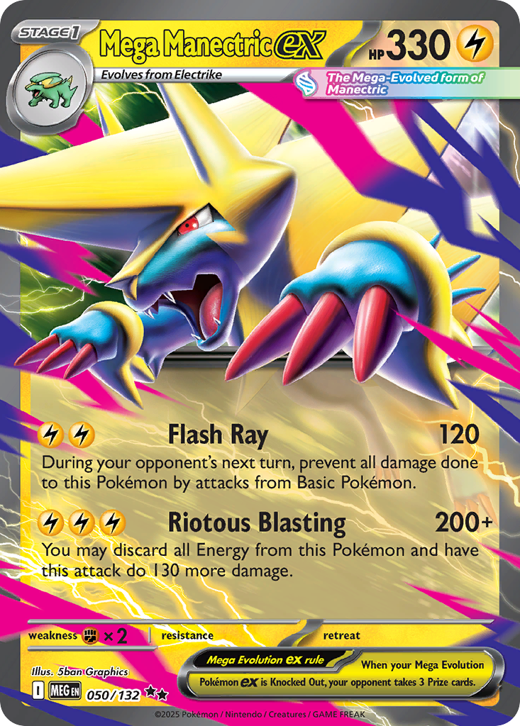 Mega Manectric ex — Mega Evolution #050