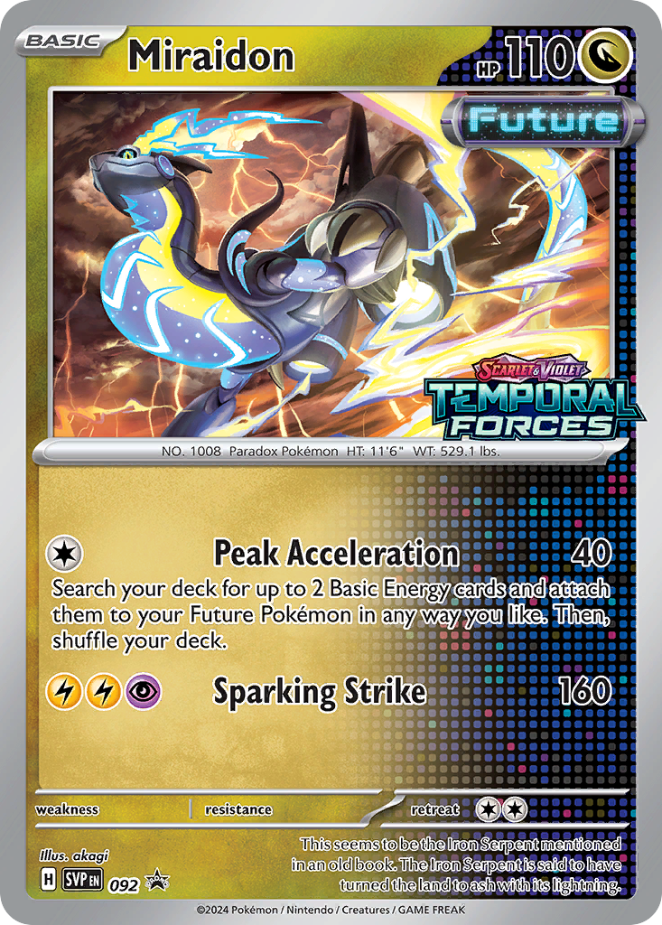 Miraidon (Prerelease) [Staff] — Scarlet & Violet Promos #092