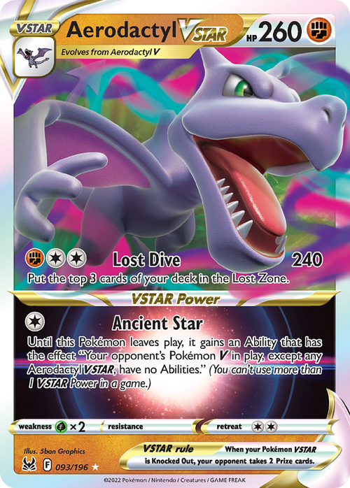 Aerodactyl VSTAR — Lost Origin #093