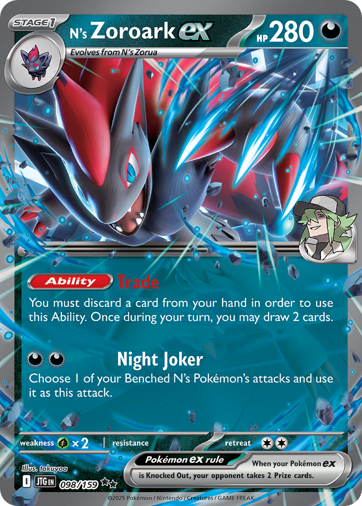 N's Zoroark ex — Journey Together #098