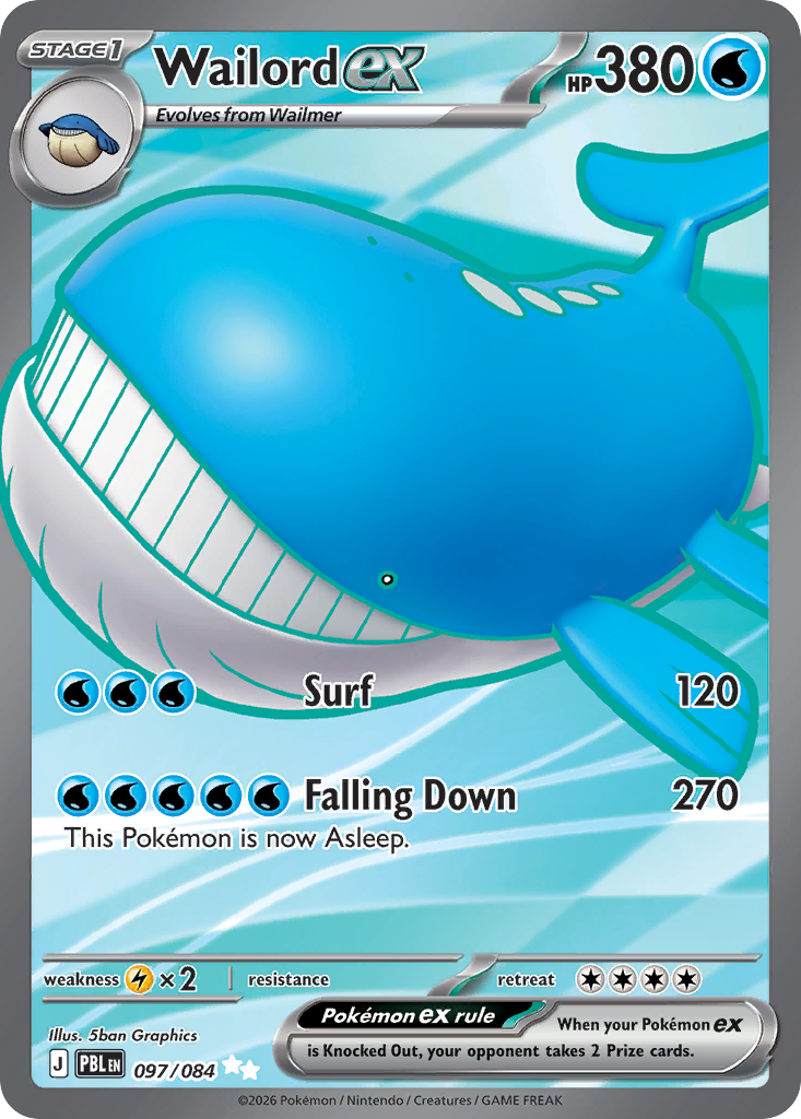 Wailord ex — Pitch Black #097