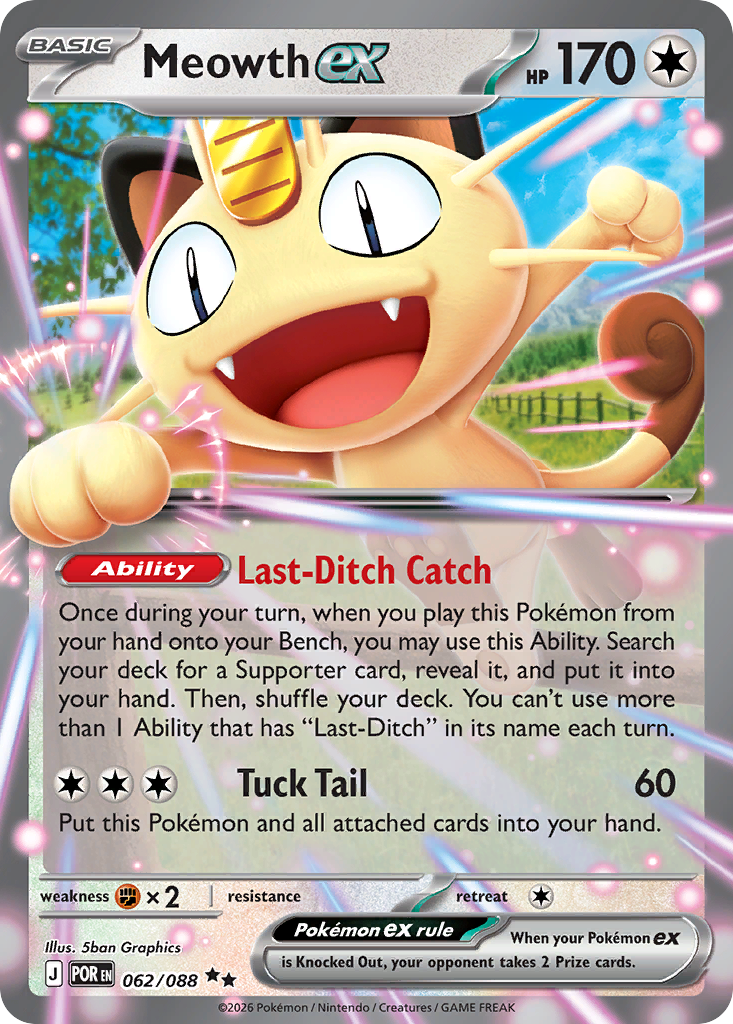 Meowth ex — Perfect Order #062