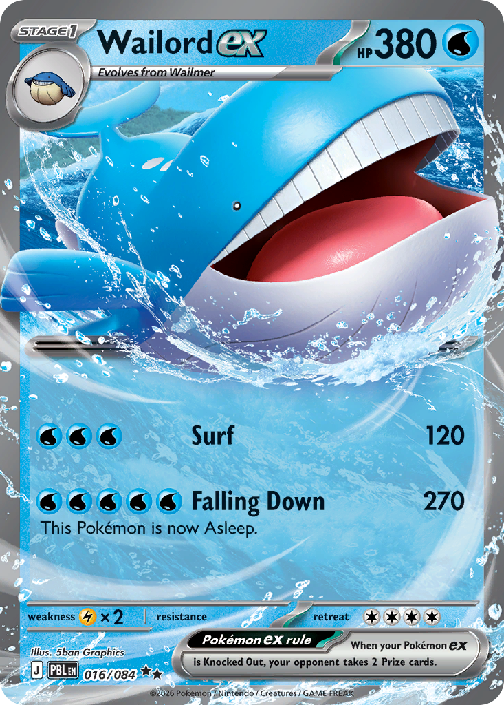 Wailord ex — Pitch Black #016