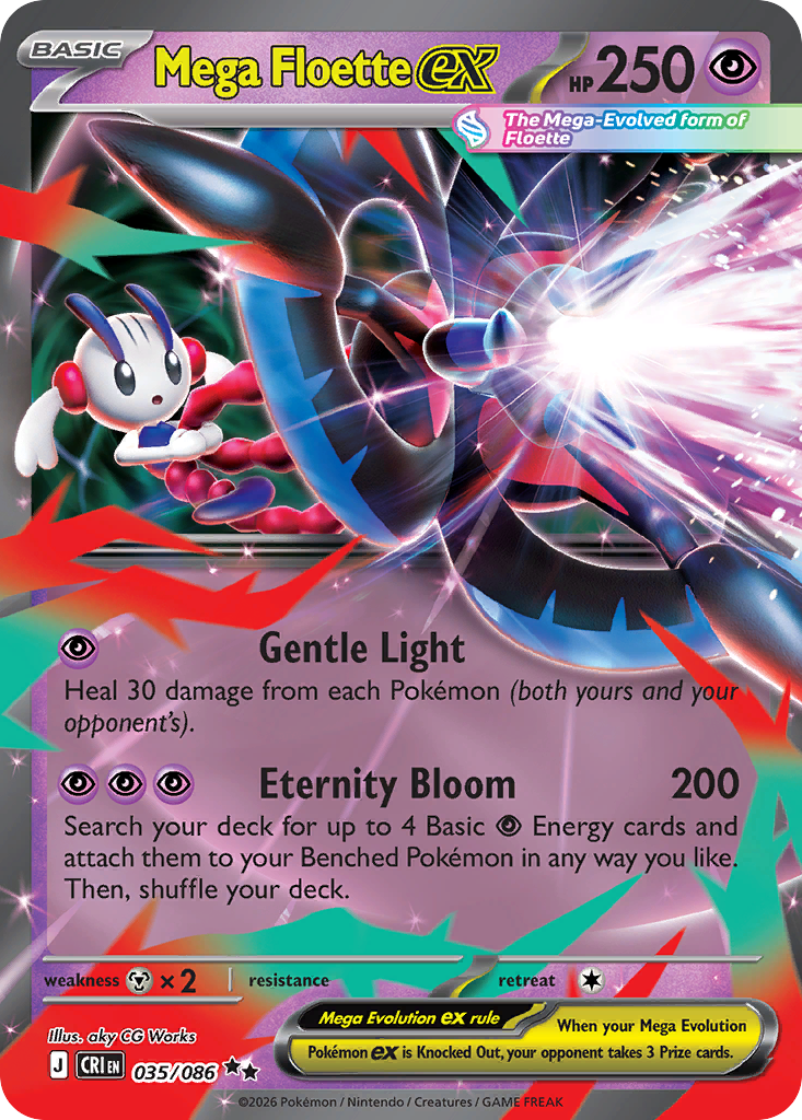 Mega Floette ex — Chaos Rising #035