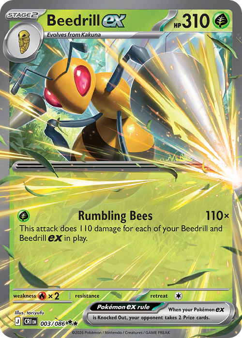 Beedrill ex — Chaos Rising #003
