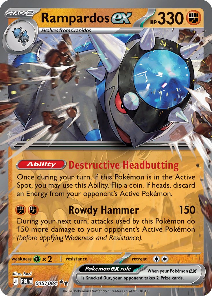 Rampardos ex — Pitch Black #045