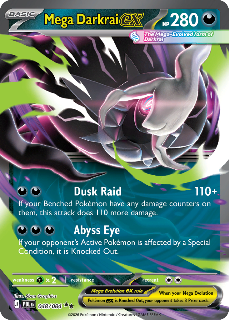 Mega Darkrai ex — Pitch Black #048
