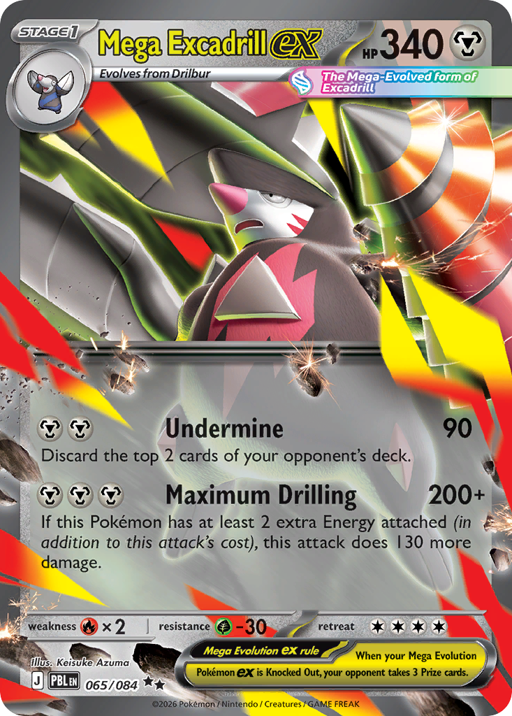 Mega Excadrill ex — Pitch Black #065